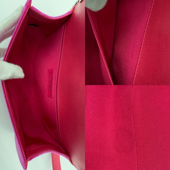 Authentic Chanel Hot pink velvet le boy medium flap - Picture 12 of 16